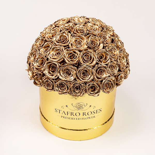 Luxury timeless gold roses